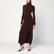 THE ANDAMANE Tessa jumpsuit in brown jersey