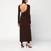 THE ANDAMANE Tessa jumpsuit in brown jersey
