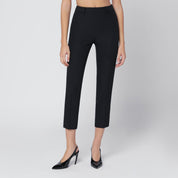Black Yacinta Capri Trousers in Crêpe