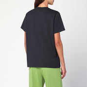 T-shirt rose gris foncé Ganni