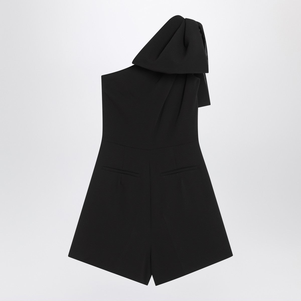Combinaison asymétrique en cady noir Pianoforte de Max Mara
