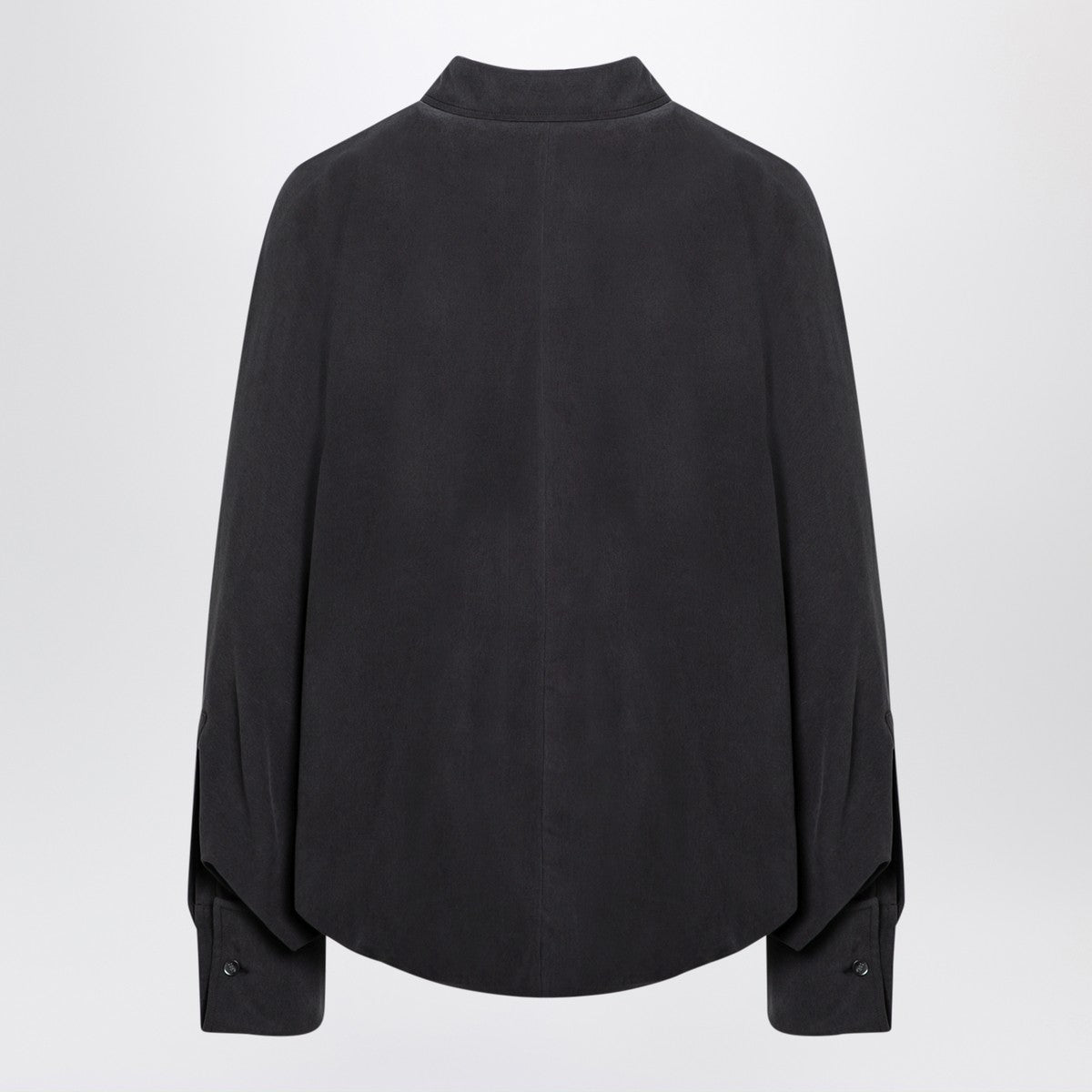 Max Mara Anthracite grey silk body shirt