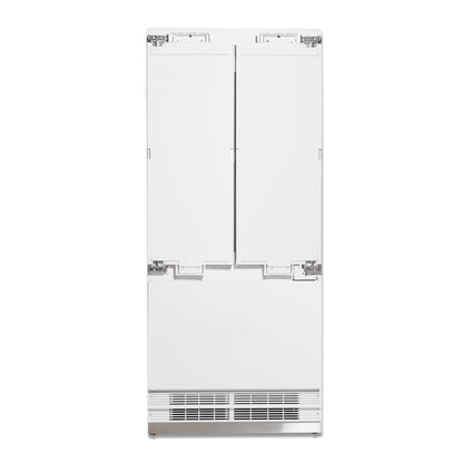 Thor Kitchen 36-inch French Door Built-In Stainless-Steel Panel-Ready Refrigerator – XRF3619BFP-SS