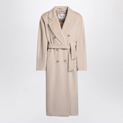 Max Mara beige double-breasted coat in wool and cashmere