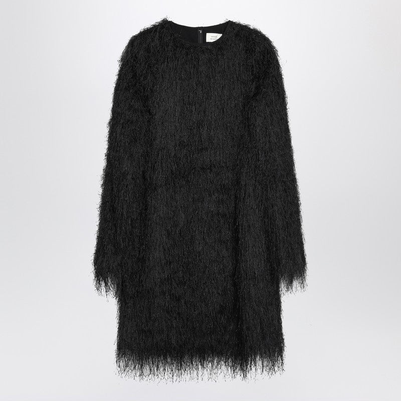 Black Tina Fringed Dress — LouLou De Saison