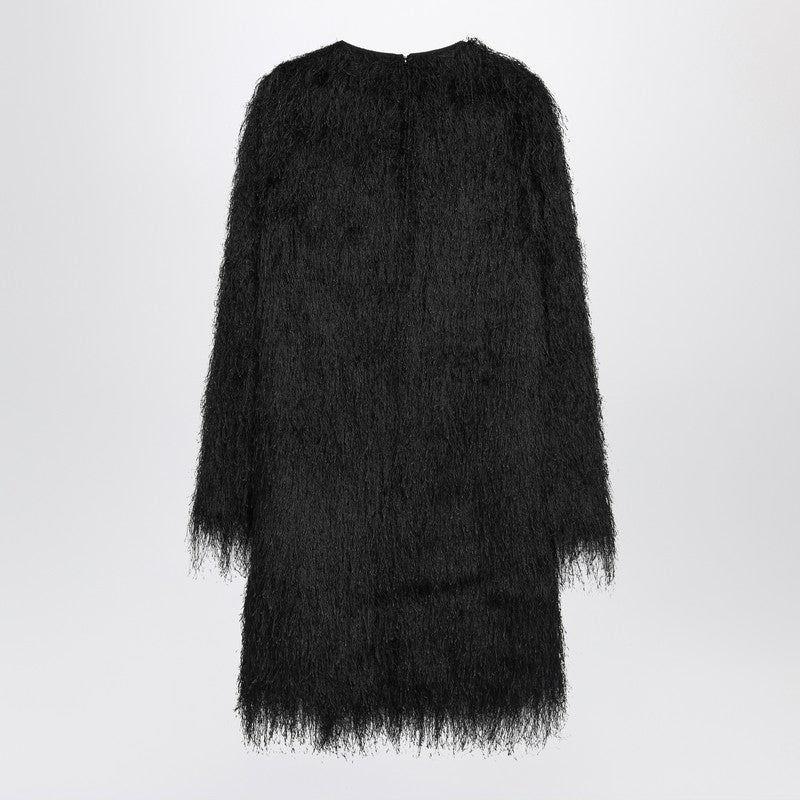 Black Tina Fringed Dress — LouLou De Saison