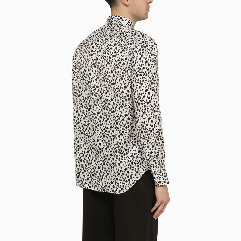 PT Torino white viscose striped shirt — refined everyday luxury