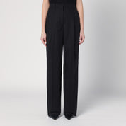 TheLatest Wide black Axel trousers in cotton