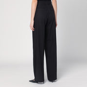 TheLatest Wide black Axel trousers in cotton