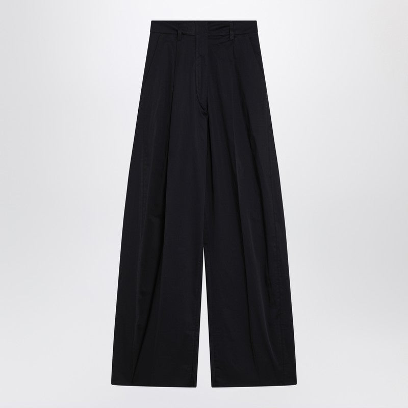 TheLatest Wide night blue Billie trousers in cotton