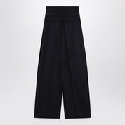 TheLatest Wide night blue Billie trousers in cotton