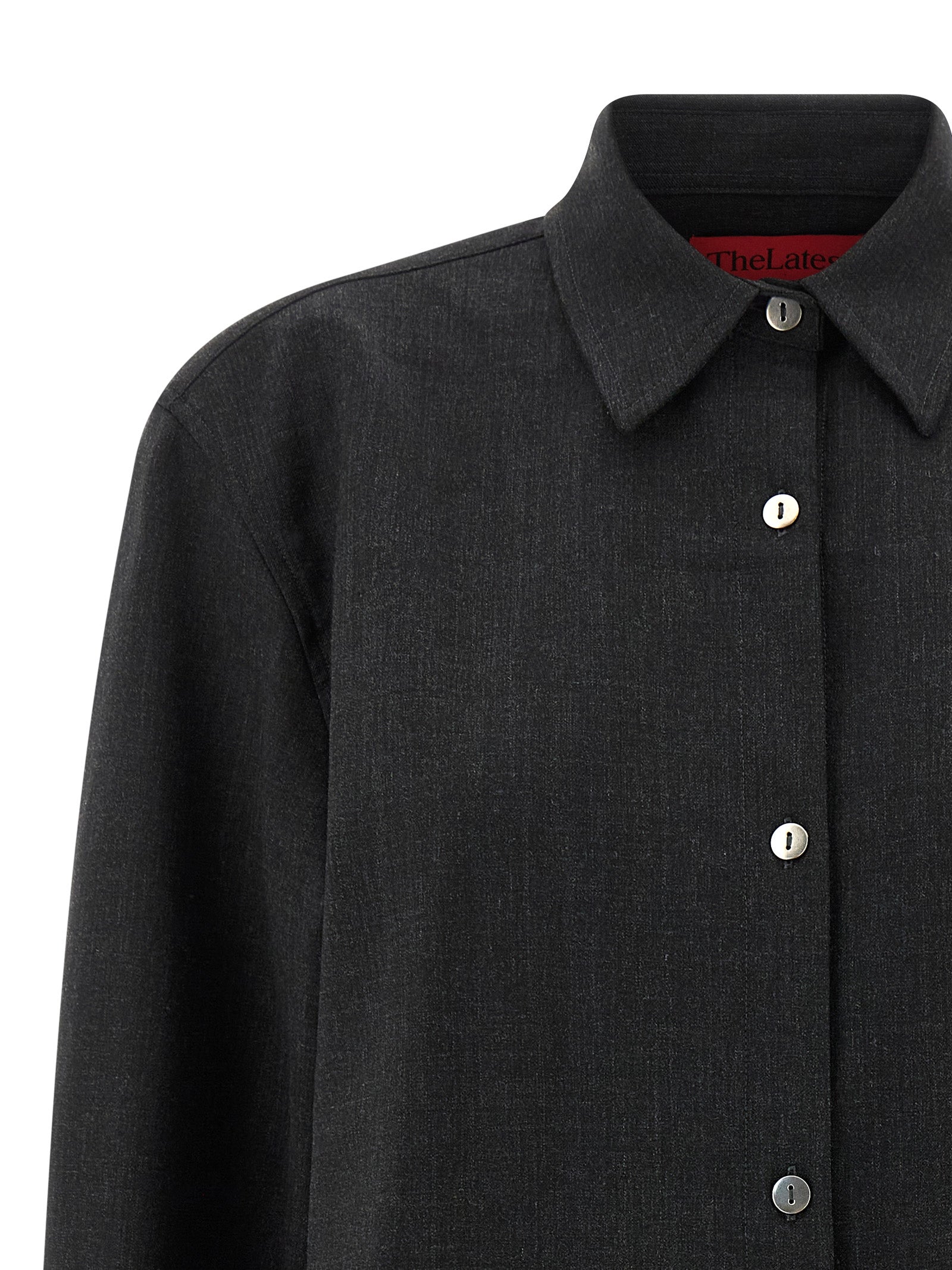 TheLatest Mélange Shirt — Wool Blend Shirts for Women