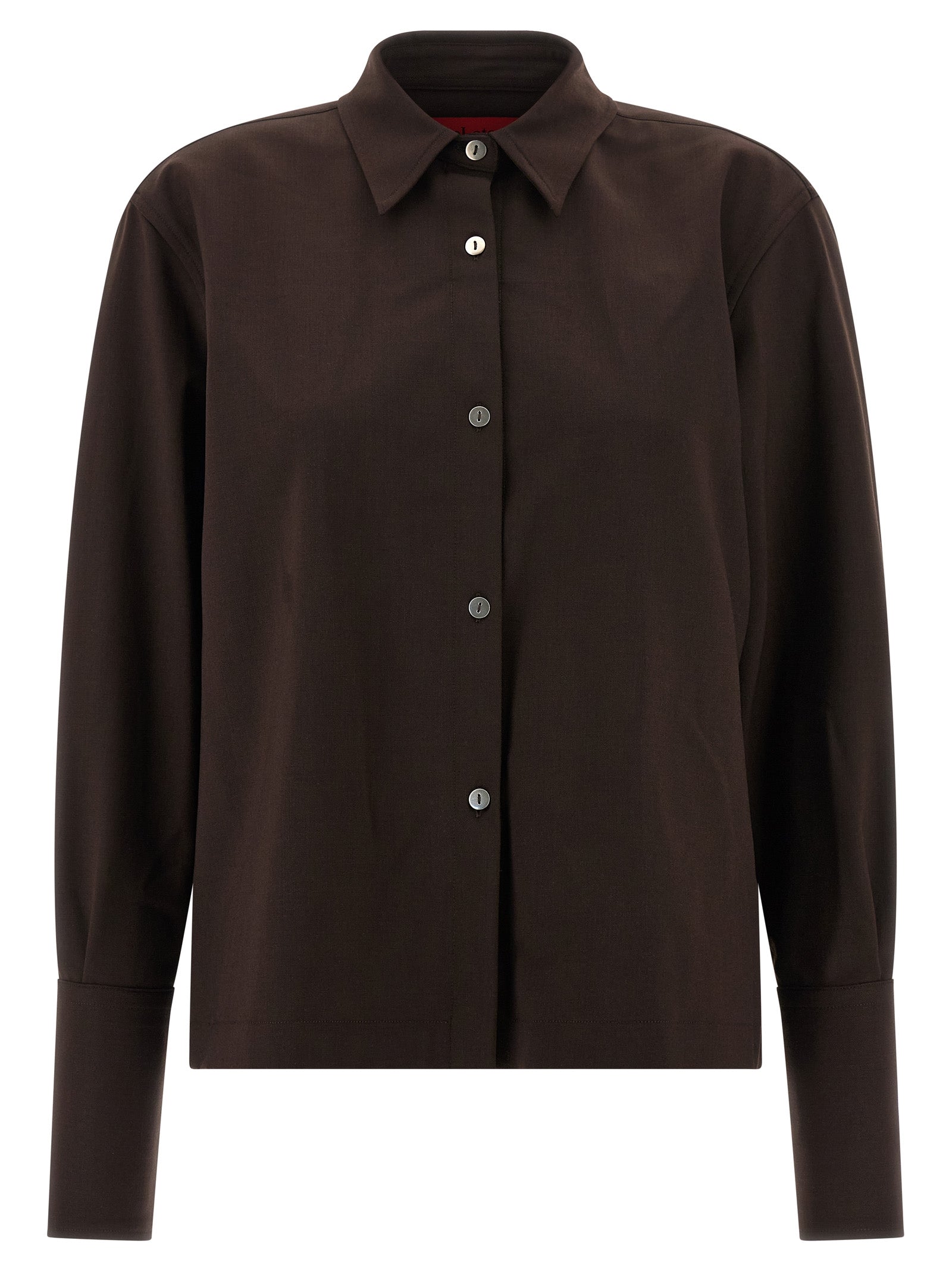 TheLatest 4006 Wool Blend Shirt — Women's Brown Shirt