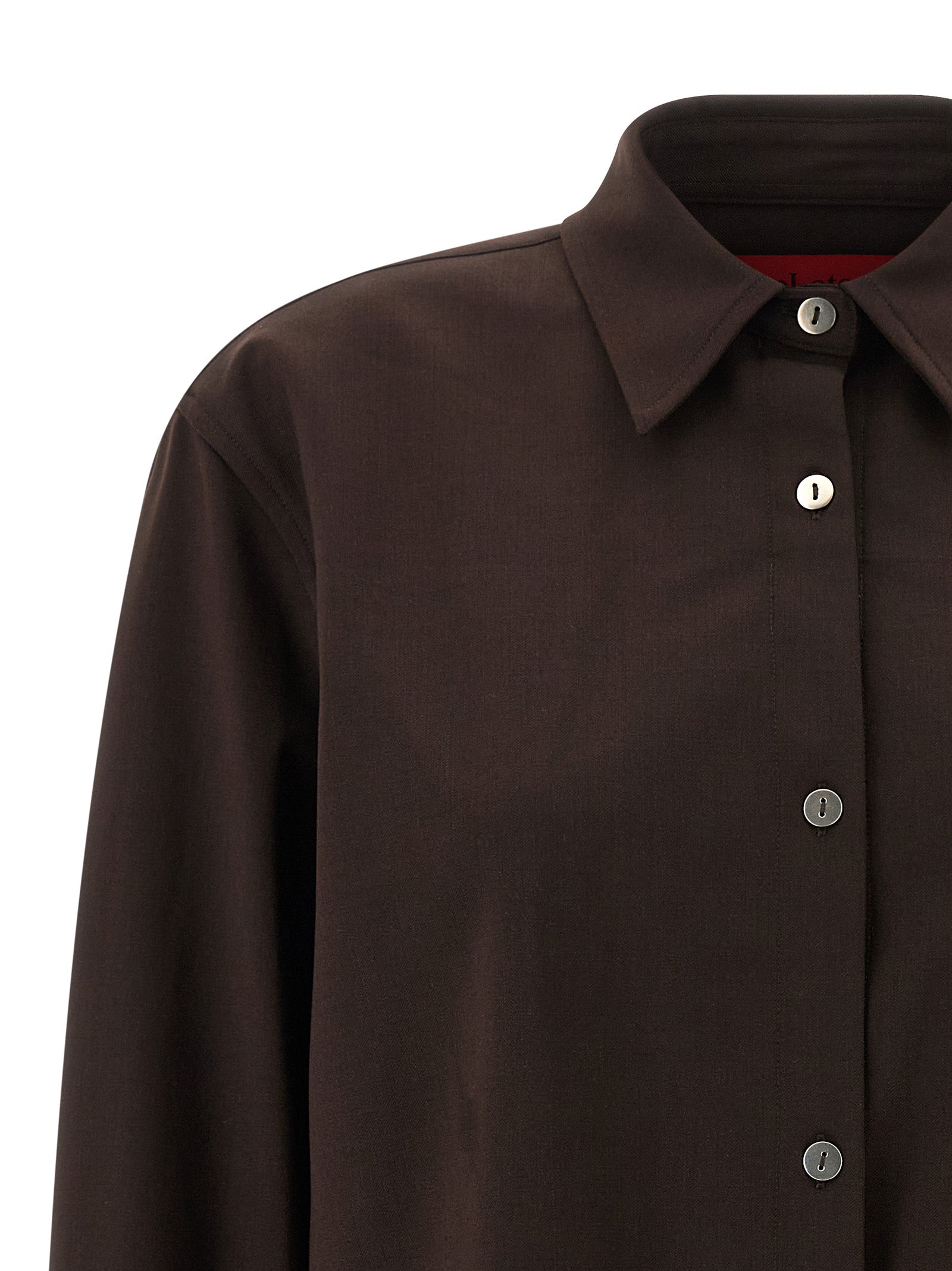 TheLatest 4006 Wool Blend Shirt — Women's Brown Shirt