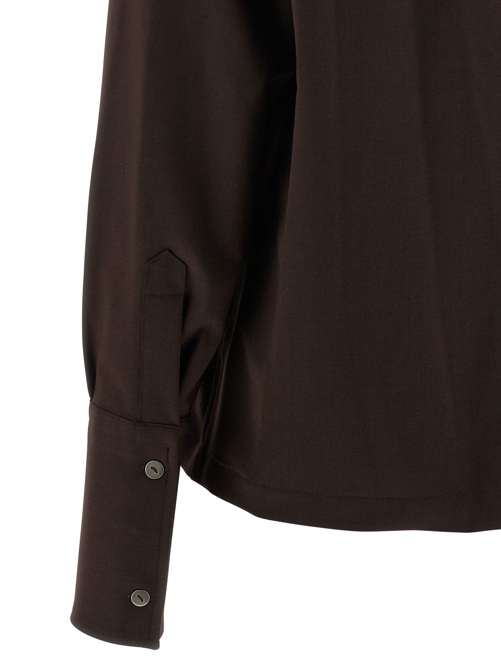 TheLatest 4006 Wool Blend Shirt — Women's Brown Shirt