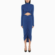 El vestido midi azul eléctrico de Andamane Kim