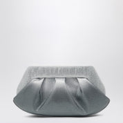 THEMOIRè Silver/black clutch with rhinestones