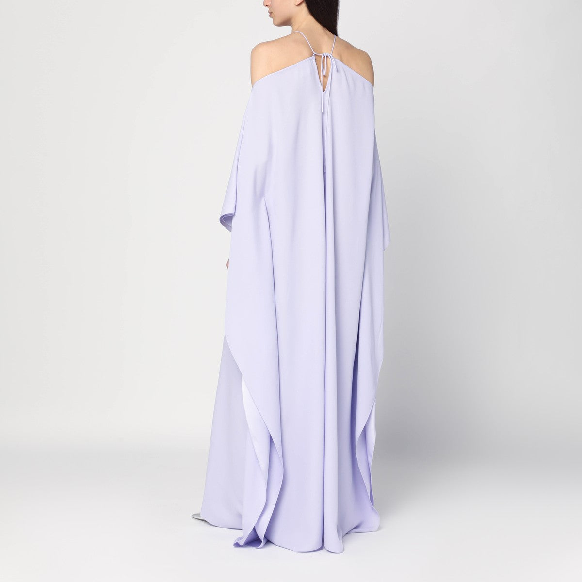 Taller Marmo Lilac Sza Sza Garden Dress in Viscose Crêpe Cady