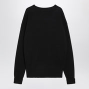 LEMAIRE Black ribbed wool sweater