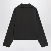 Lemaire Brown wool-blend zip sweater