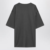 LEMAIRE Charcoal grey cotton and silk T-shirt