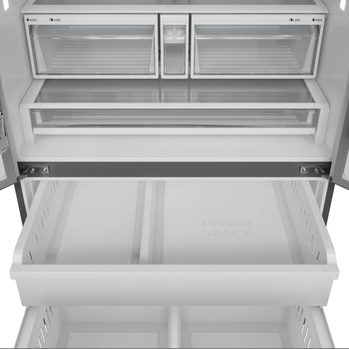 Thor Kitchen 36 Inch Professional French Door Refrigerator with Ice and Water Dispenser – Model - TRF3628FFD