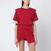 ISABEL MARANT Cherry-coloured Zelitos cotton T-shirt