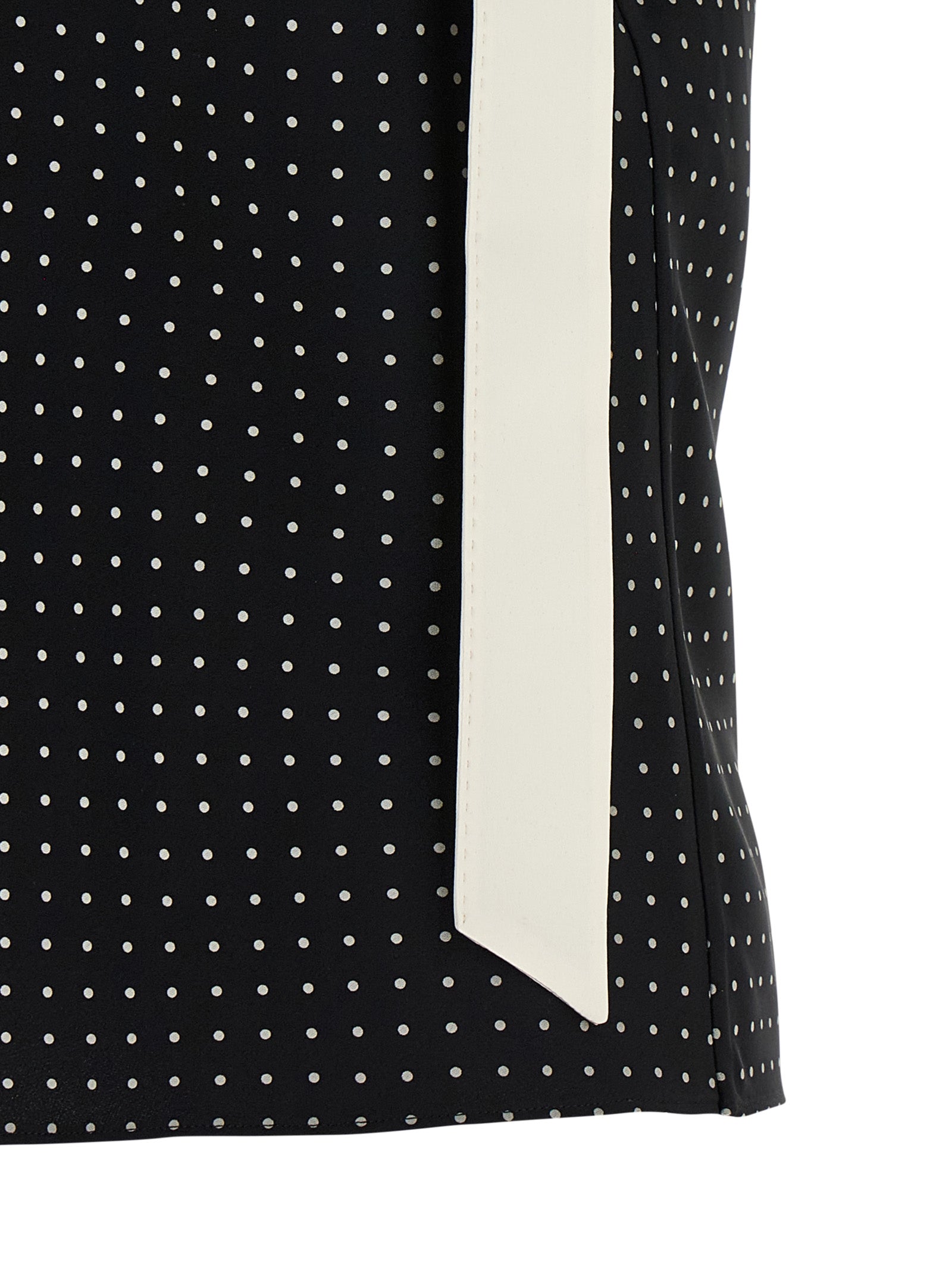Tom Ford Tuxedo Band Top — Silk Polka Dot Top (Women)