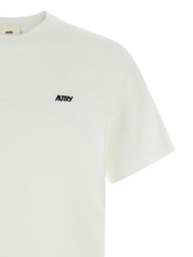Autry Logo Embroidery T-Shirt for Men — White Topwear