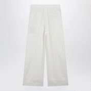 The Frankie Shop Brickell white wool-blend trousers