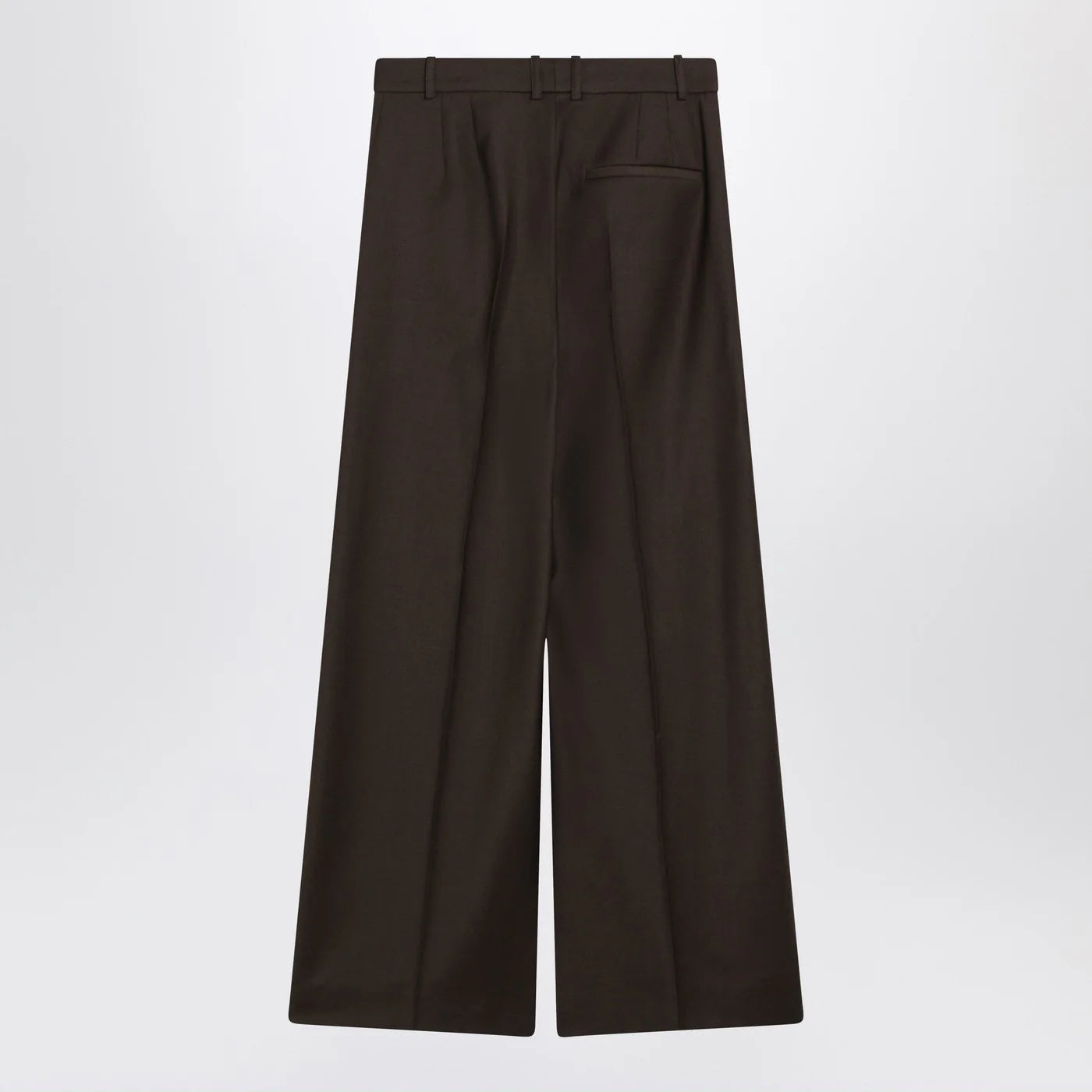 The Frankie Shop Brown Brickell flannel trousers