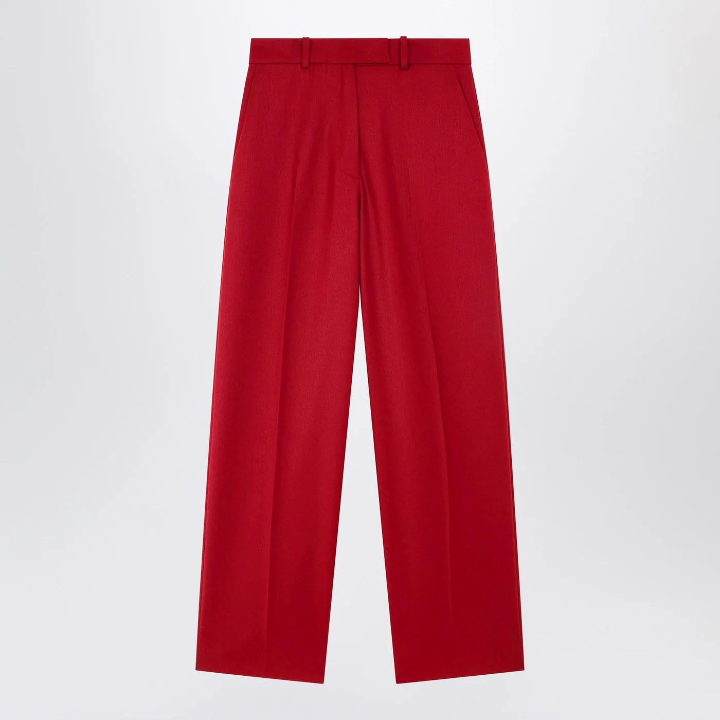 The Frankie Shop Red Brickell Satin Trousers — Women’s Fit