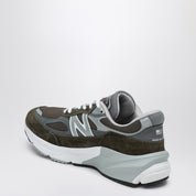 New Balance Low Made in USA 990v6 olive green trainer
