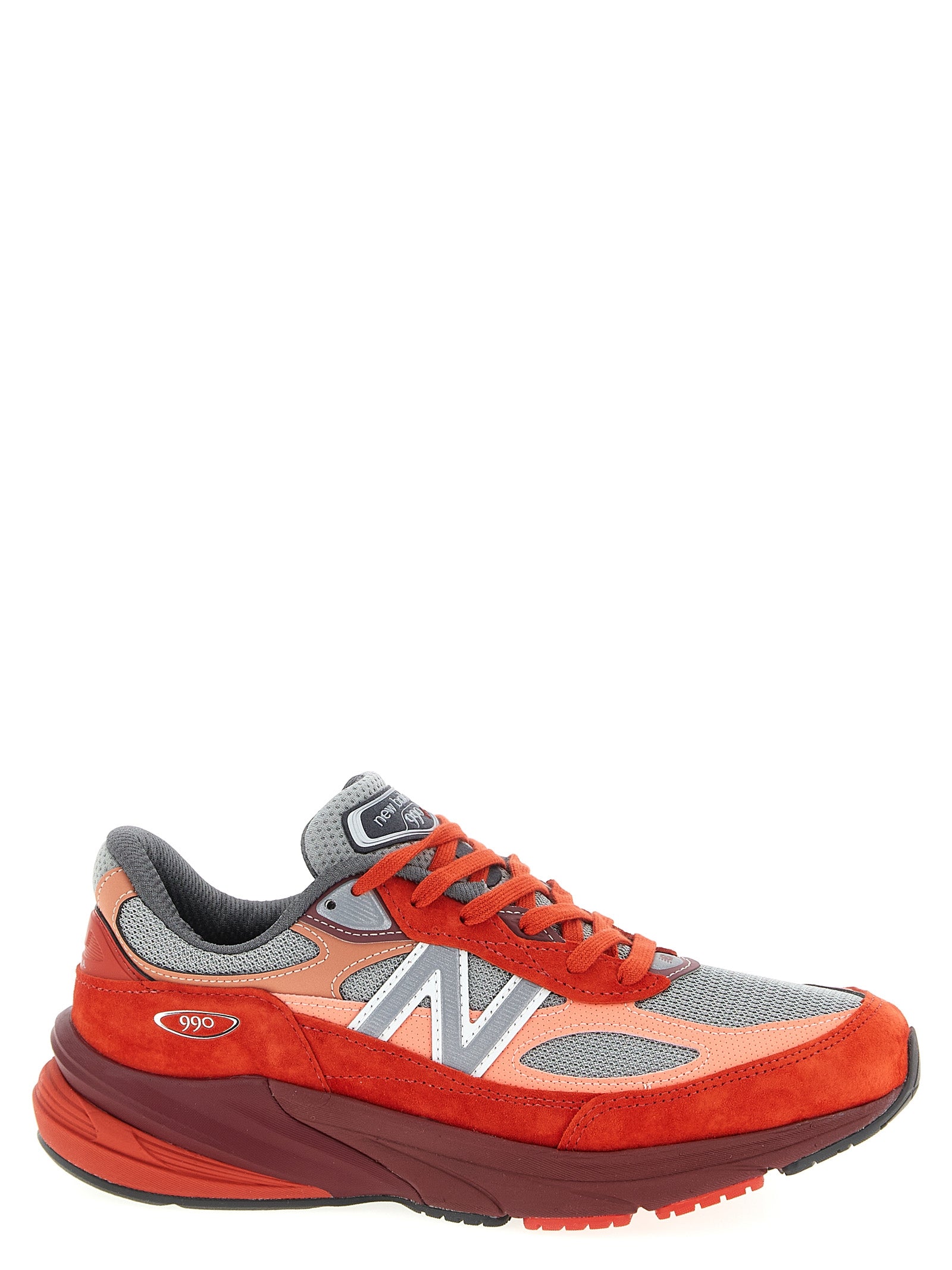 New Balance 990v6 Sneakers — Made in USA, Men’s Red