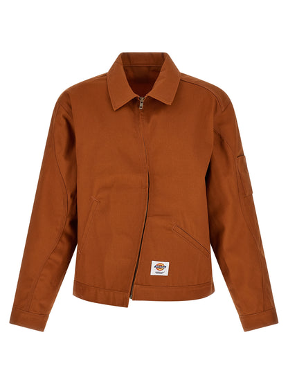 Undercover Dickies Jacket — UC1F4205 Asymmetric Brown