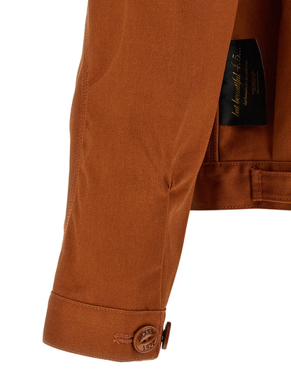 Undercover Dickies Jacket — UC1F4205 Asymmetric Brown