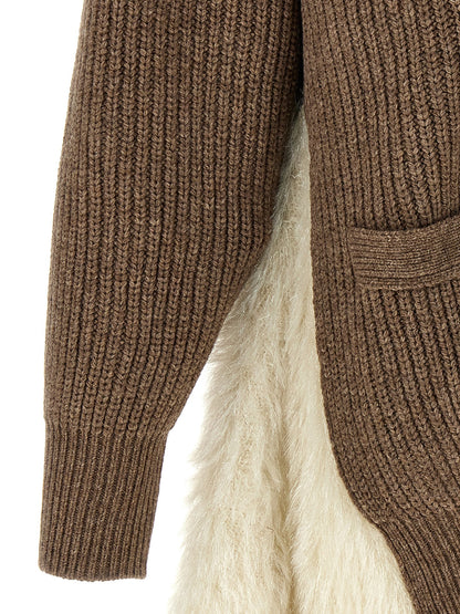 Undercover Two-material Cardigan