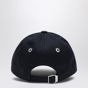 Ami Paris Ami De Coeur navy blue cotton baseball cap