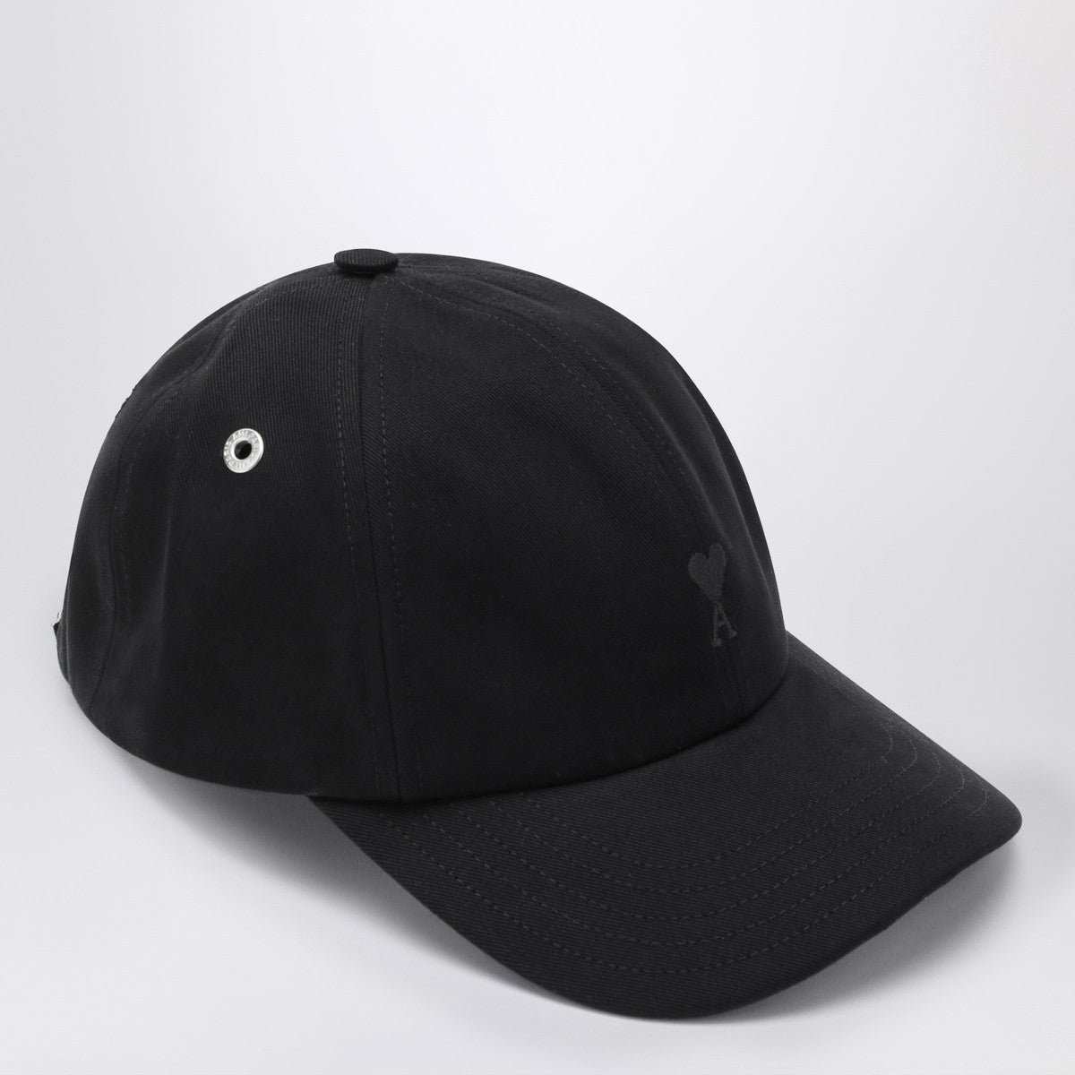 Ami Paris Ami De Coeur black baseball cap in cotton