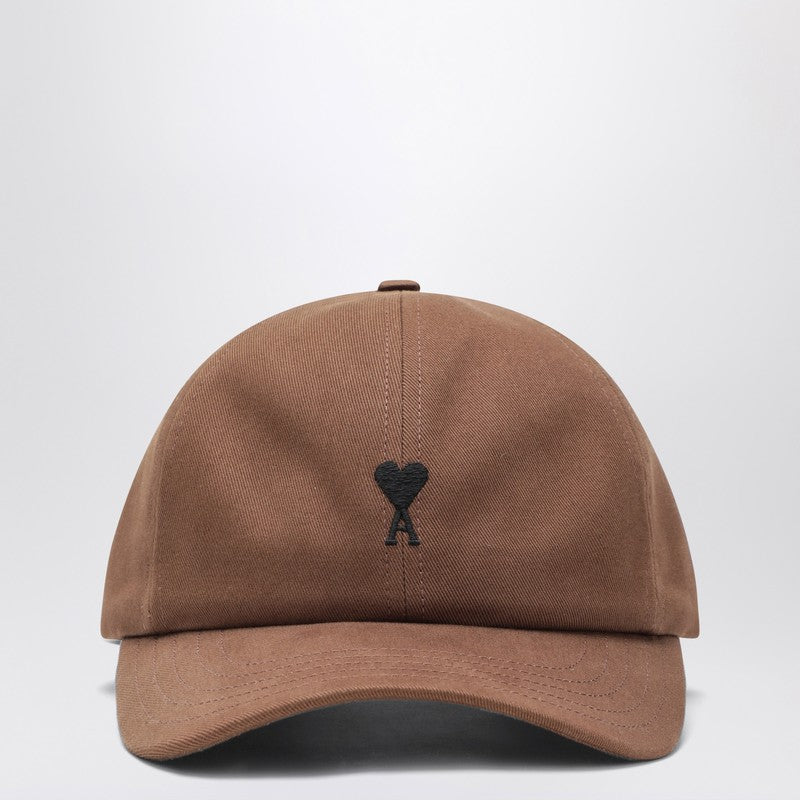 Ami Paris Casquette baseball Ami De Coeur Noisette