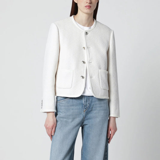 Dunst Cream bouclé tweed jacket
