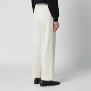 Dunst Ivory double-pleat trousers in cotton blend
