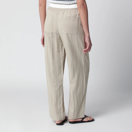 Dunst Beige rayon trousers