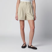 Dunst Beige cotton-blend Bermuda shorts