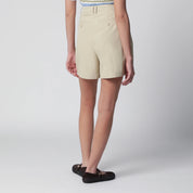 Dunst Beige cotton-blend Bermuda shorts