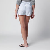 Dunst Light blue striped pajama mini shorts