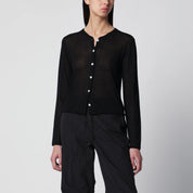 Dunst Black cotton-blend cardigan