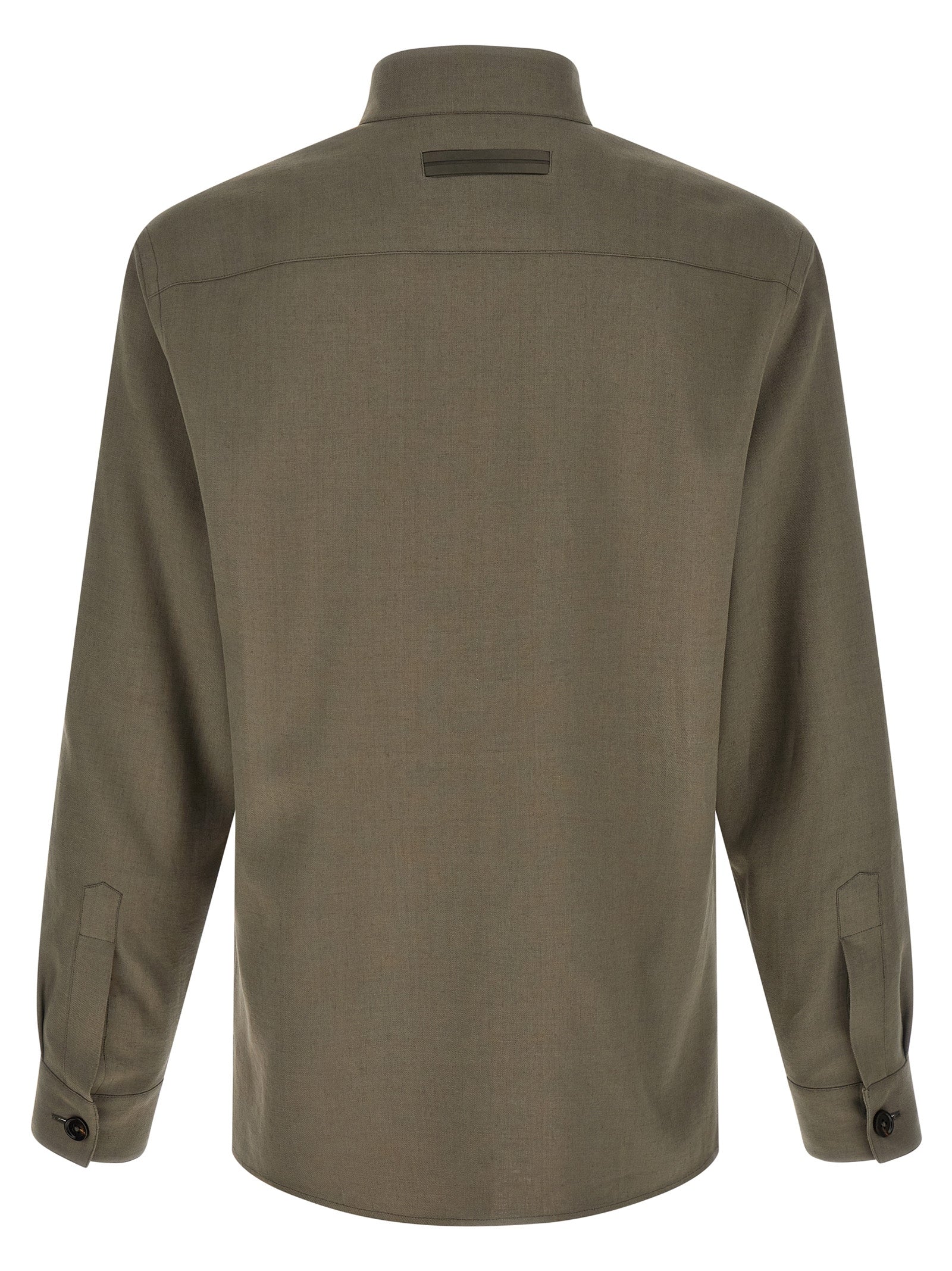 Zegna Oasi Lino Overshirt — Men's Linen Shirt