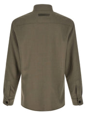 Zegna Oasi Lino Overshirt — Men's Linen Shirt