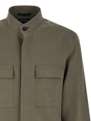 Zegna Oasi Lino Overshirt — Men's Linen Shirt